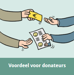 Voordeel voor donateurs